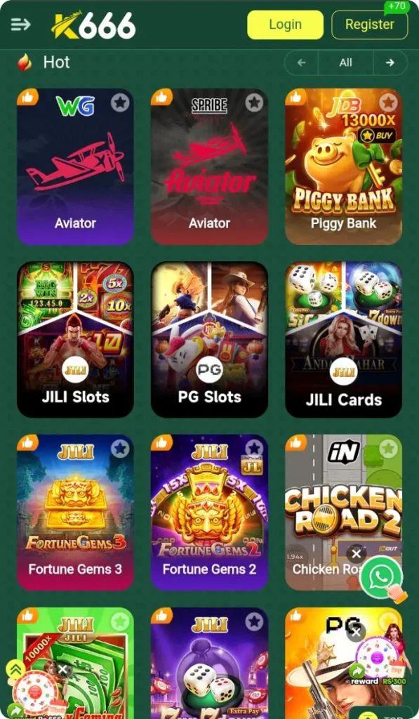 Popular Games To Play On K666 Game